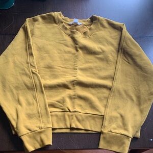 Athleta Golden Yellow Fleece-Lined Sweatshirt